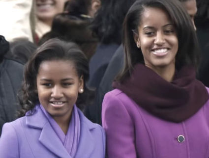 Sasha and Malia