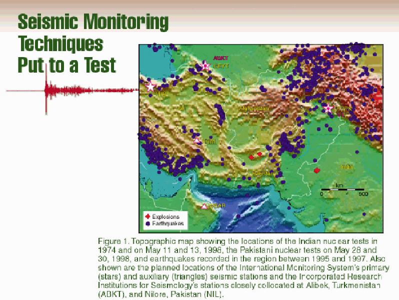 INdian explosion versus earthquake