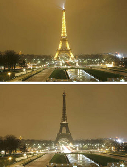 Effiel tower lit