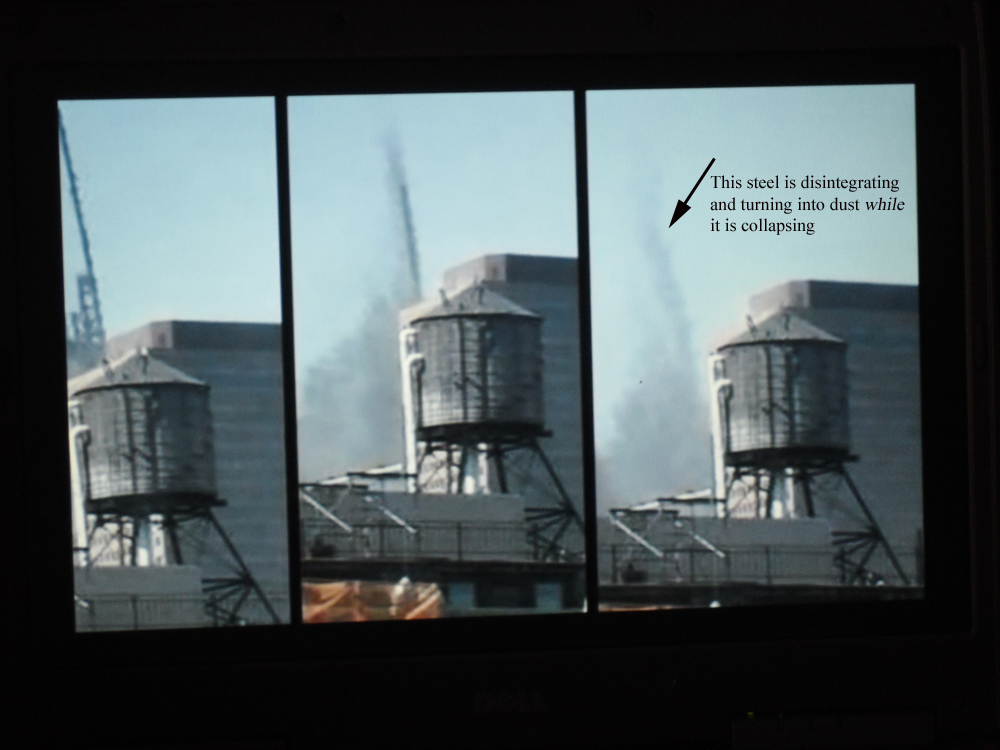 Disintegrating "spire" B shot 