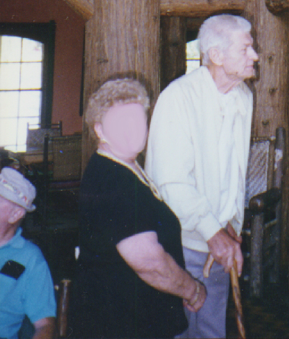 Skorzeny and Hitler in 1997 Glacier National Park lodge