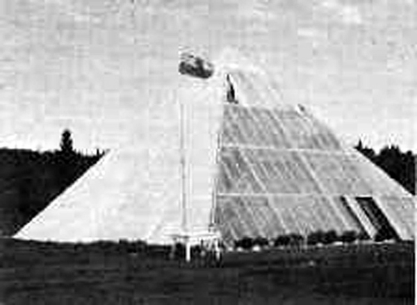 Les Brwon Pyramid greenhouse built in Canada