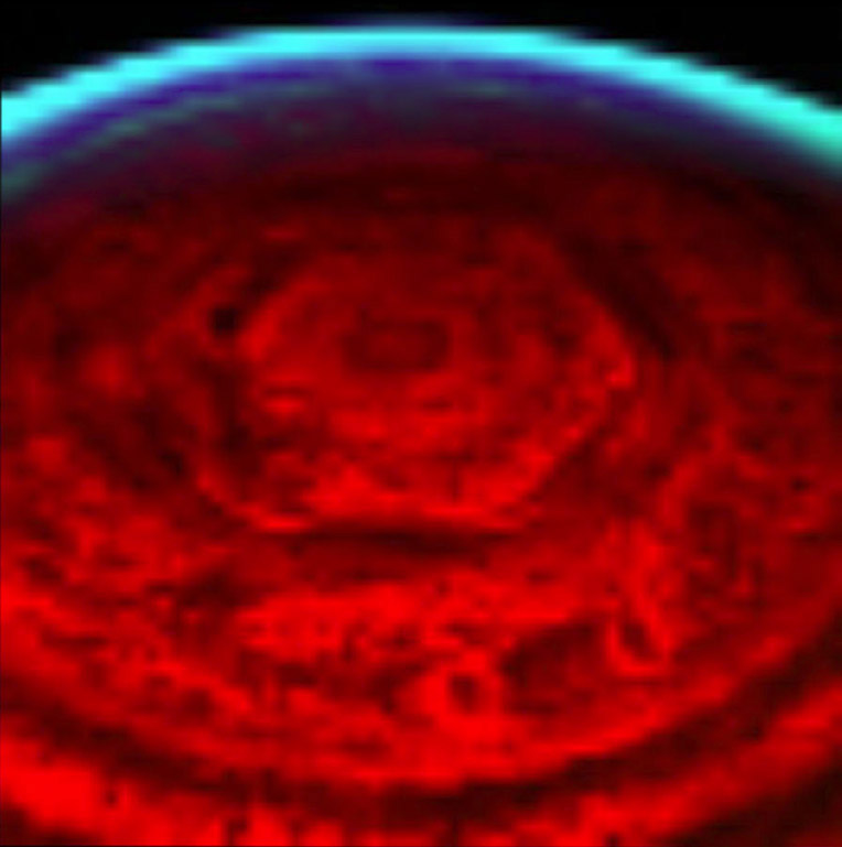 Saturn hexagon image from Casinni 2006